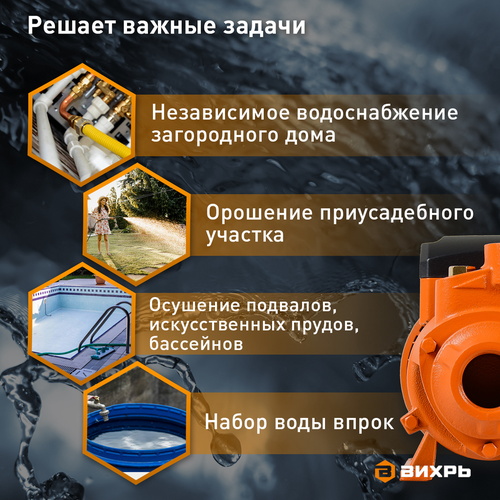 Насос поверхностный ВИХРЬ ПН-370, картинка