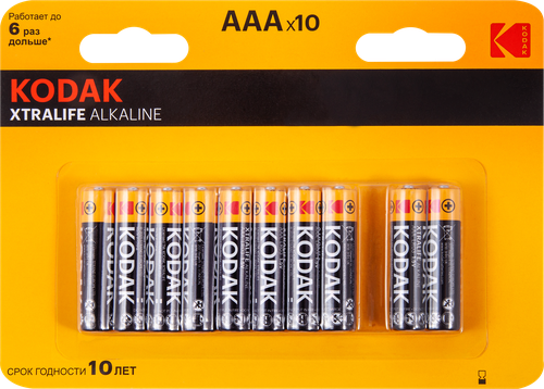 Батарейки KODAK Xtralife ААА, 10шт, вид