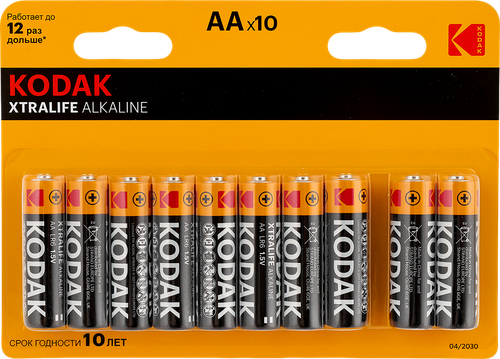 Батарейки KODAK Xtralife Alkaline LR6-8+2BL KAA-8+2 Б0014330, 10шт, картинка