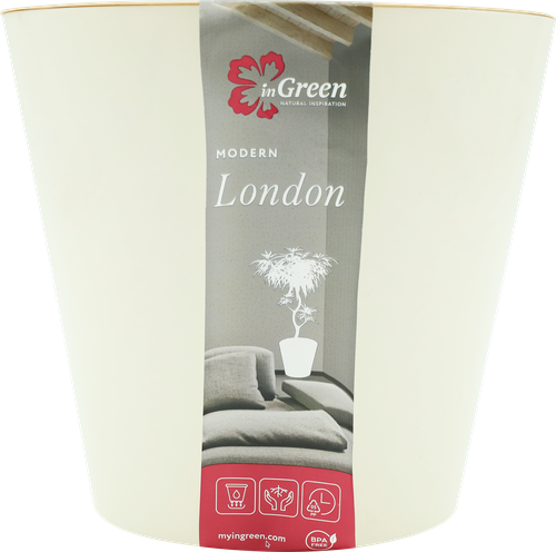 Горшок для цветов INGREEN London 3,3л d=19см, цвет сливочный, Арт. ING6251СЛВ, вид