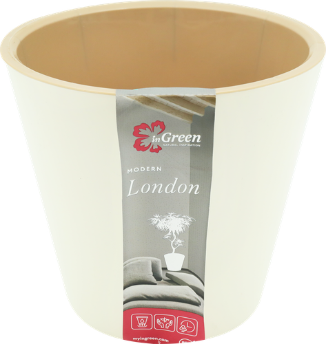 Горшок для цветов INGREEN London 3,3л d=19см, цвет сливочный, Арт. ING6251СЛВ, фотография