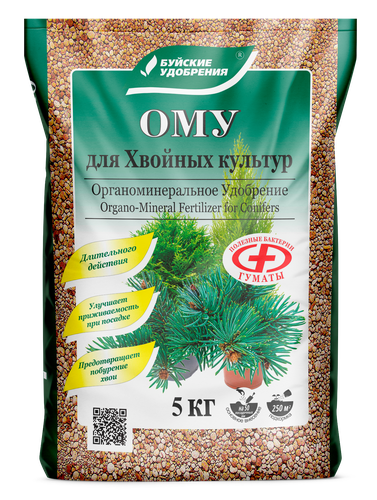 Удобрение БУЙСКИЕ УДОБРЕНИЯ органо-минеральное ОМУ для хвойных культур, фотография