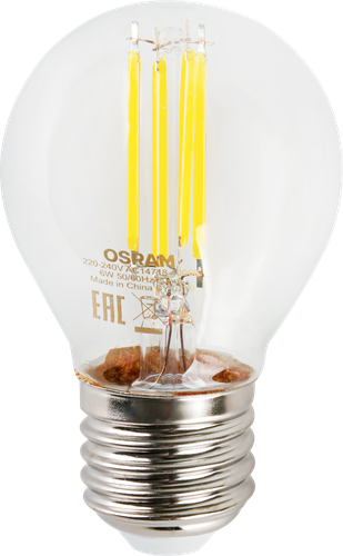 Лампа светодиодная OSRAM LED Star, 6Вт, E27, 4000К, нейтральный белый свет, шар, фото