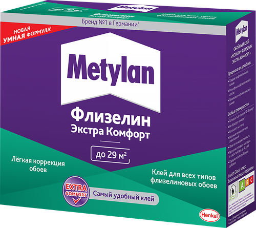 Клей обойный METYLAN Флизелин экстра комфорт, 200г, фотография