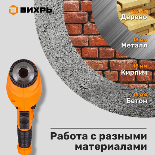 Дрель ударная ВИХРЬ ДУ-850 Арт. 72/8/3, картинка