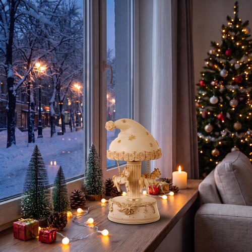 Фигура декоративная Карусель, 11х11х21см, картинка