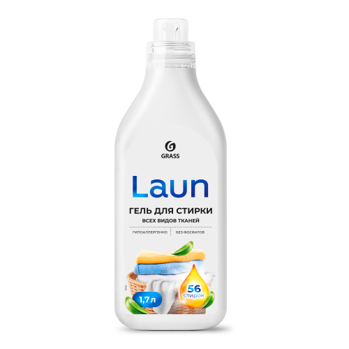 Гель для стирки GRASS Laun для всех видов тканей, 1.7л, изображение