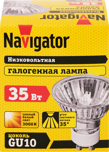 Лампа галогенная NAVIGATOR JCDRC 35W, GU10, 230V Арт. 94225, вид