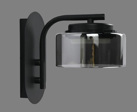 Бра APEYRON Тиана, GX53, макс 18Вт, 230В/50Гц, 195х180мм, черный/дымчаты, картинка