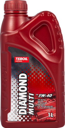 Масло моторное TEBOIL Diamond Multi 5W–40 синтетическое, Арт. 3455080, 1л, фотография