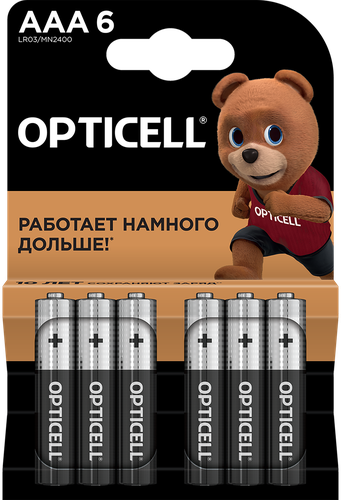 Батарейка OPTICELL AAA, Арт. 5051007, 6шт, вид