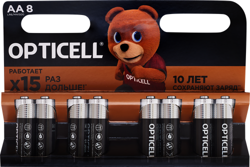 Батарейка OPTICELL AA, Арт. 5051008, 8шт, картинка