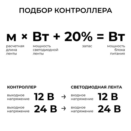 Контроллер APEYRON RGBW 12В/24В, 288вт/576Вт, 4 канала, 24А, IP20, ПДУ RF сенсо, фотография