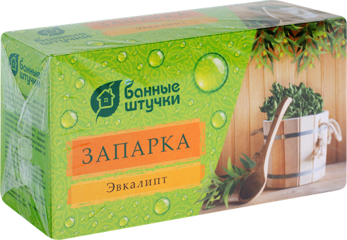 Запарка для бани и сауны БАННЫЕ ШТУЧКИ Листья эвкалипта, в фильтр-пакетах, Арт. 30017, 20х1,5г, картинка