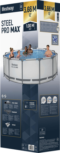 Бассейн каркасный BESTWAY Steel Pro Max 366х100см 9150л, Арт. 56260, детальное фото