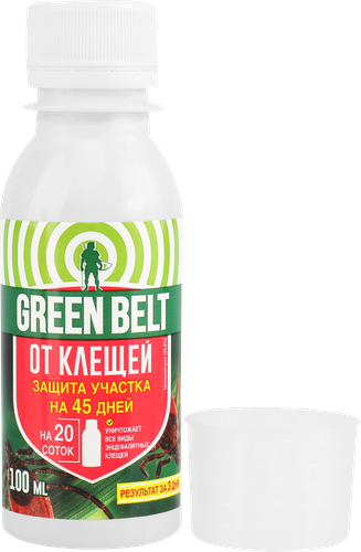 Средство для защиты участка от клещей GREEN BELT концентрат, Арт. 02-766, 100мл, фотография