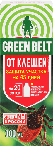 Средство для защиты участка от клещей GREEN BELT концентрат, Арт. 02-766, 100мл, изображение
