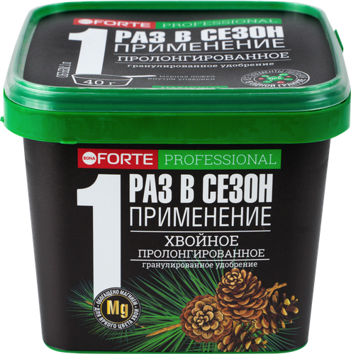 Удобрение для хвойных BONA FORTE с кремнием, 1л, крупный план
