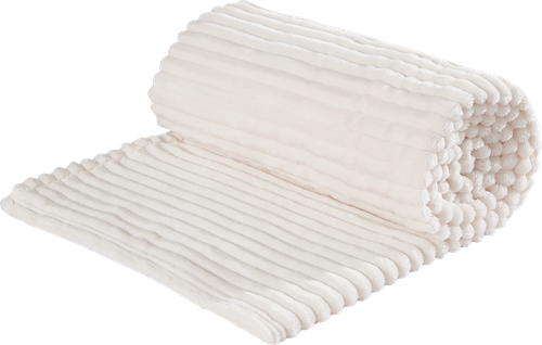 Плед HOMECLUB Light шиншилла 200x220см, цвет молочный, изображение
