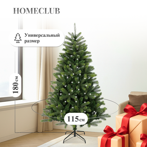 Искусственная ель Homeclub, Лесная, 594 ветки, 180×115см, фото