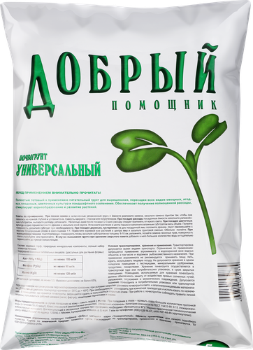 Грунт торфяной ДОБРЫЙ ПОМОЩНИК Универсальный, Арт. 530, 5л, изображение