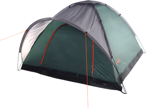 Палатка 3-местная ACTIWELL 210x210x130см, с антимоскитной сеткой, Арт. LEN-2506003, детальное фото