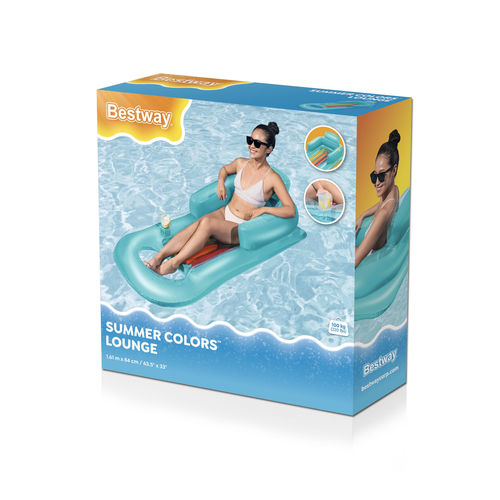 Матрас для плавания надувной BESTWAY 1,61x0,84м, с бортами и спинкой, Арт. 43028, фото
