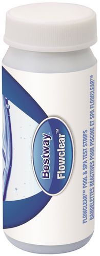 Тест-полоски для воды BESTWAY 3в1, свободный хлор, рН, щелочность, Арт. 58142, 50шт, вид