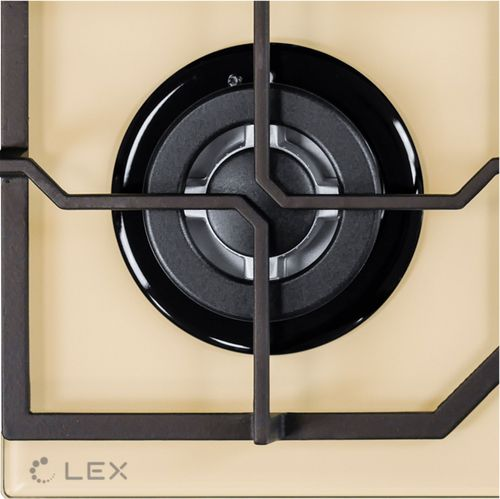 Газовая варочная панель LEX GVG 640-1 IV бежевая, крупный план