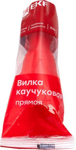 Вилка сетевая EKF PRO 2P+PE 230 В 16 A красная, картинка