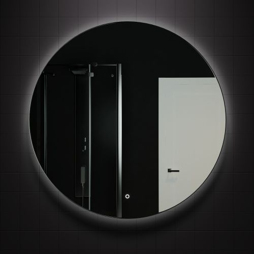 Зеркало саванна SILVER MIRROR LED круг D1000 мм, детальное фото