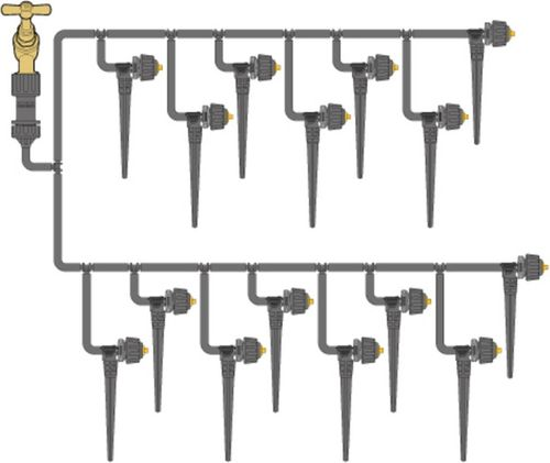 Комплект микрокапельного полива HOZELOCK Easy Drip Micro Kit, фото