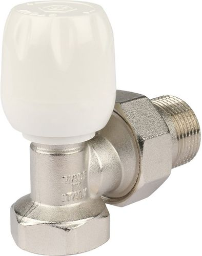 Клапан для радиатора латунь угловой 3/4" STOUT SVRs с неподъемным шпинделем, детальное фото