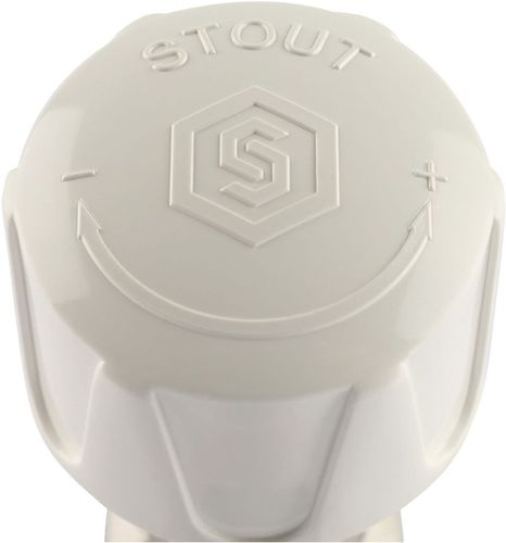 Клапан для радиатора латунь угловой 3/4" STOUT SVRs с неподъемным шпинделем, картинка