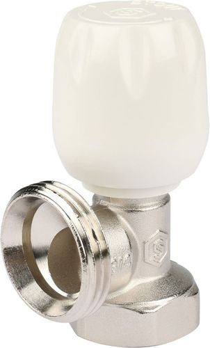 Клапан для радиатора латунь угловой 3/4" STOUT SVRs с неподъемным шпинделем, картинка