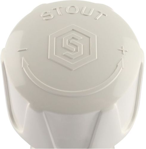 Клапан для радиатора латунь прямой 1/2" STOUT SVRs с неподъемным шпинделем, фотография