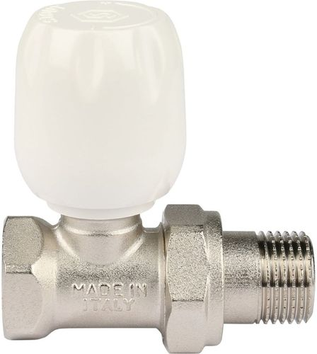Клапан для радиатора латунь прямой 1/2" STOUT SVRs с неподъемным шпинделем, фотография