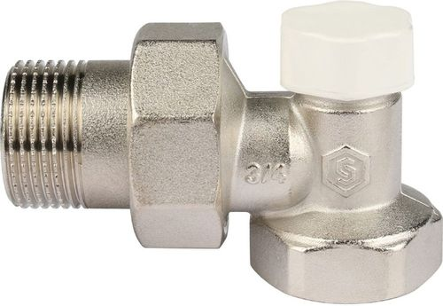 Клапан для радиатора латунь угловой 3/4" STOUT SVL, детальное фото