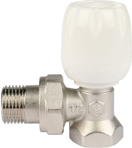Клапан для радиатора латунь угловой 1/2" STOUT SVRs, детальное фото