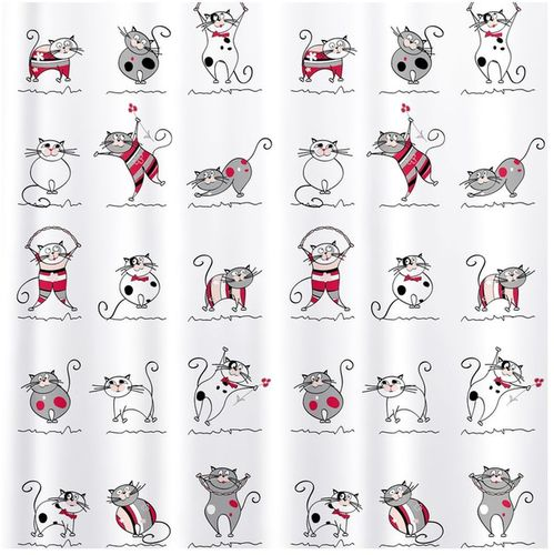 Штора для ванны VANSTORE Peva Cats180х180 см многоцветный, фото