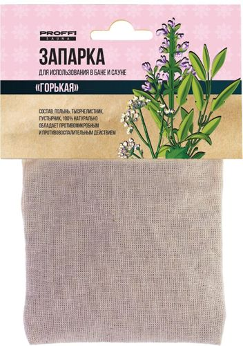 Запарка Горькая PROFFI SAUNA для бани и сауны, картинка