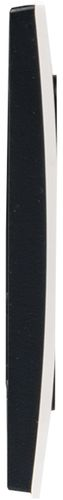 Рамка 2 поста EKF Стокгольм/PROxima EXM-G-305-10 белая с линией цвета черный, крупный план