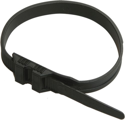 Хомут IEK 9 мм D 26-66 мм черный 100 шт, фотография