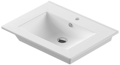 Раковина встраиваемая SANITA LUX Quadro QDR75SLWB01 75 см, вид