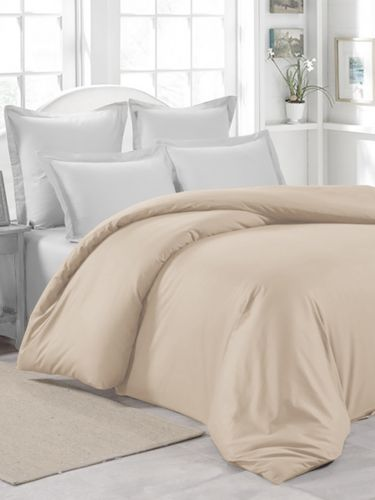 Пододеяльник сатин mona liza cream 200x220 см, фотография