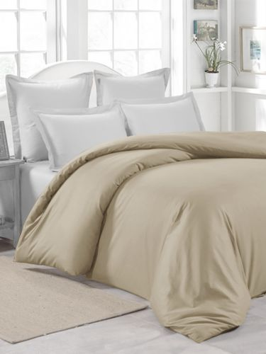 Пододеяльник сатин mona liza latte 175x210 см, крупный план