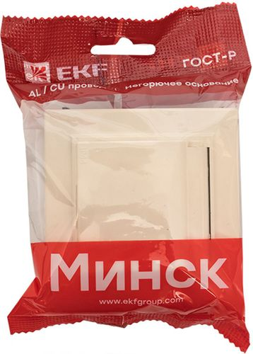 Розетка электрическая EKF Минск ERR16-029-200-44 бежевый, вид