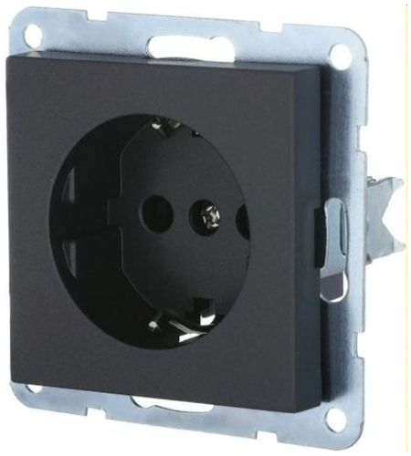 Розетка электрическая LK Studio LK80 843408 черный, вид