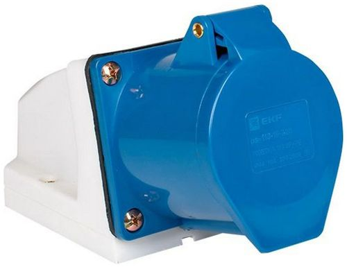 Розетка силовая EKF PROxima PS-113-16-220 синий, фотография