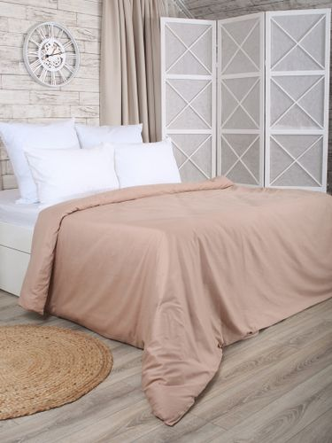 Пододеяльник сатин mona liza latte 200x220 см, изображение